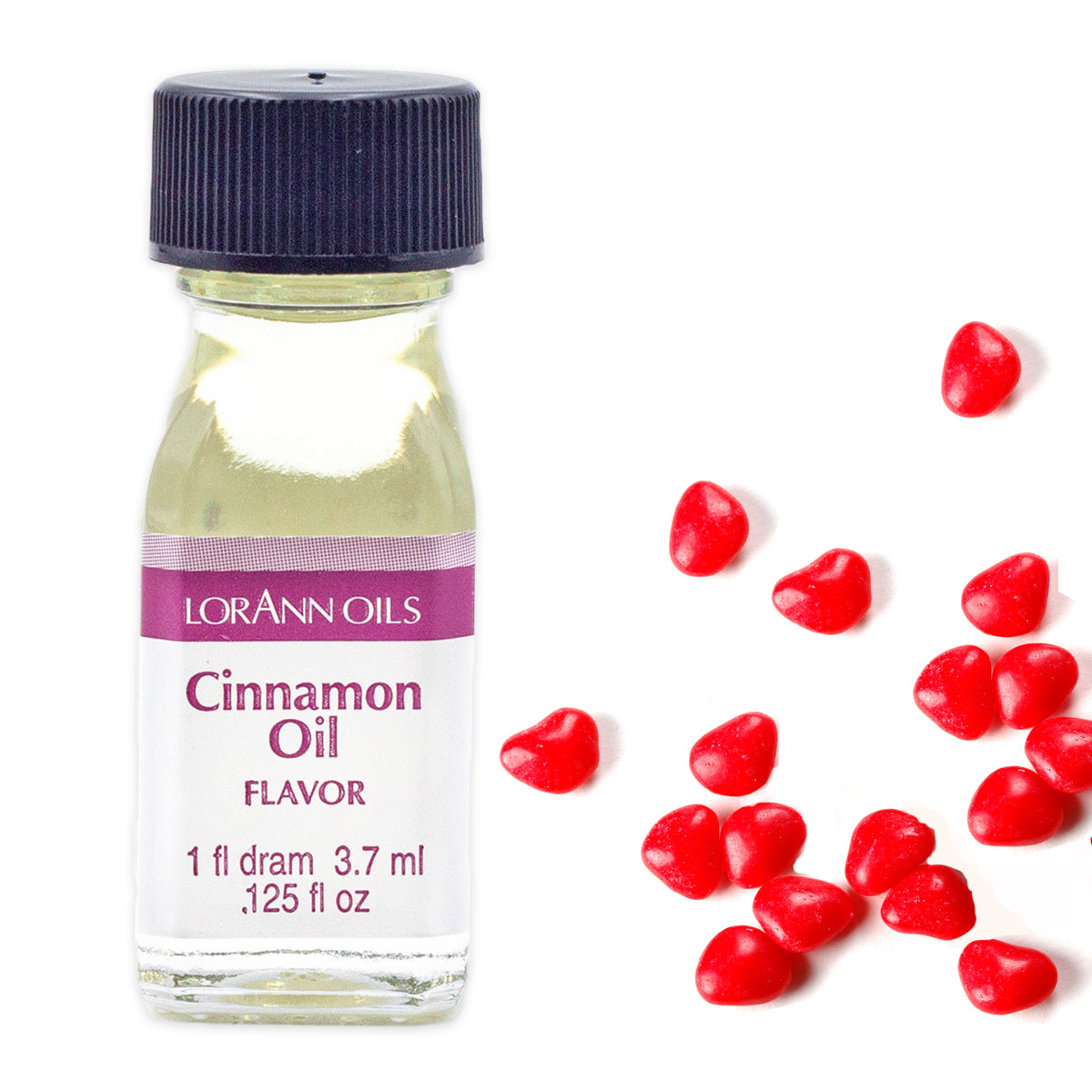 image of 1 dram bottle of cinnamon oil