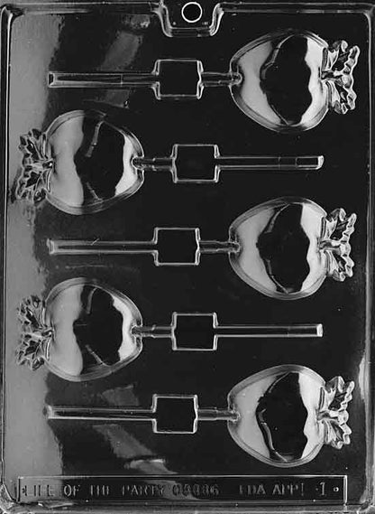 Apple Lollipop Chocolate Mold