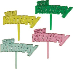Happy Birthday - Bold - Assorted Colors