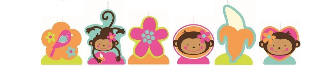Monkey Birthday Candle Set