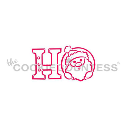 Santa Face Ho Ho Ho Paint Your Own Stencil