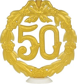 50th Anniversary Gold Wreath W/ Base