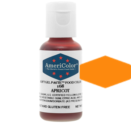 Apricot, Americolor Soft Gel Paste Food Color, .75oz