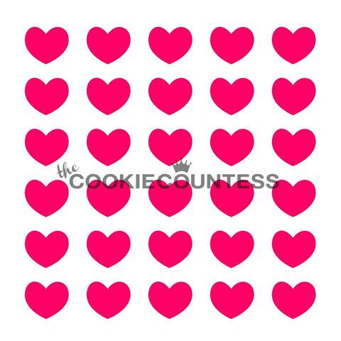 Puffy Hearts Stencil