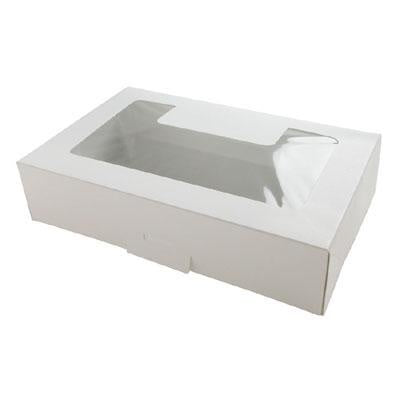 White Cookie Box with Window - .5lb - Half lb
