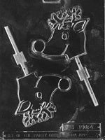Large Reindeer Lollipop Chocolate Mold
