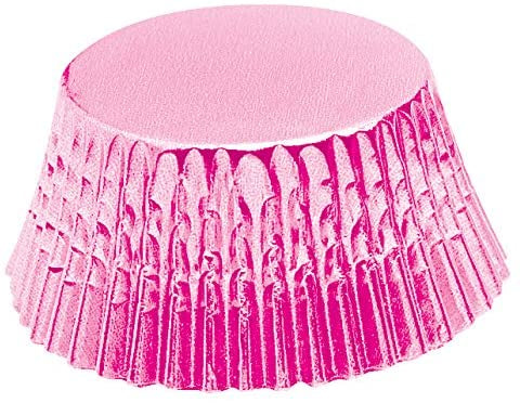 Hot Pink Foil Cupcake Liners, 32 Baking Cups