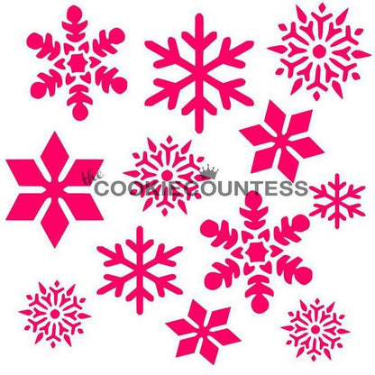 Snowflakes Cookie Stencil
