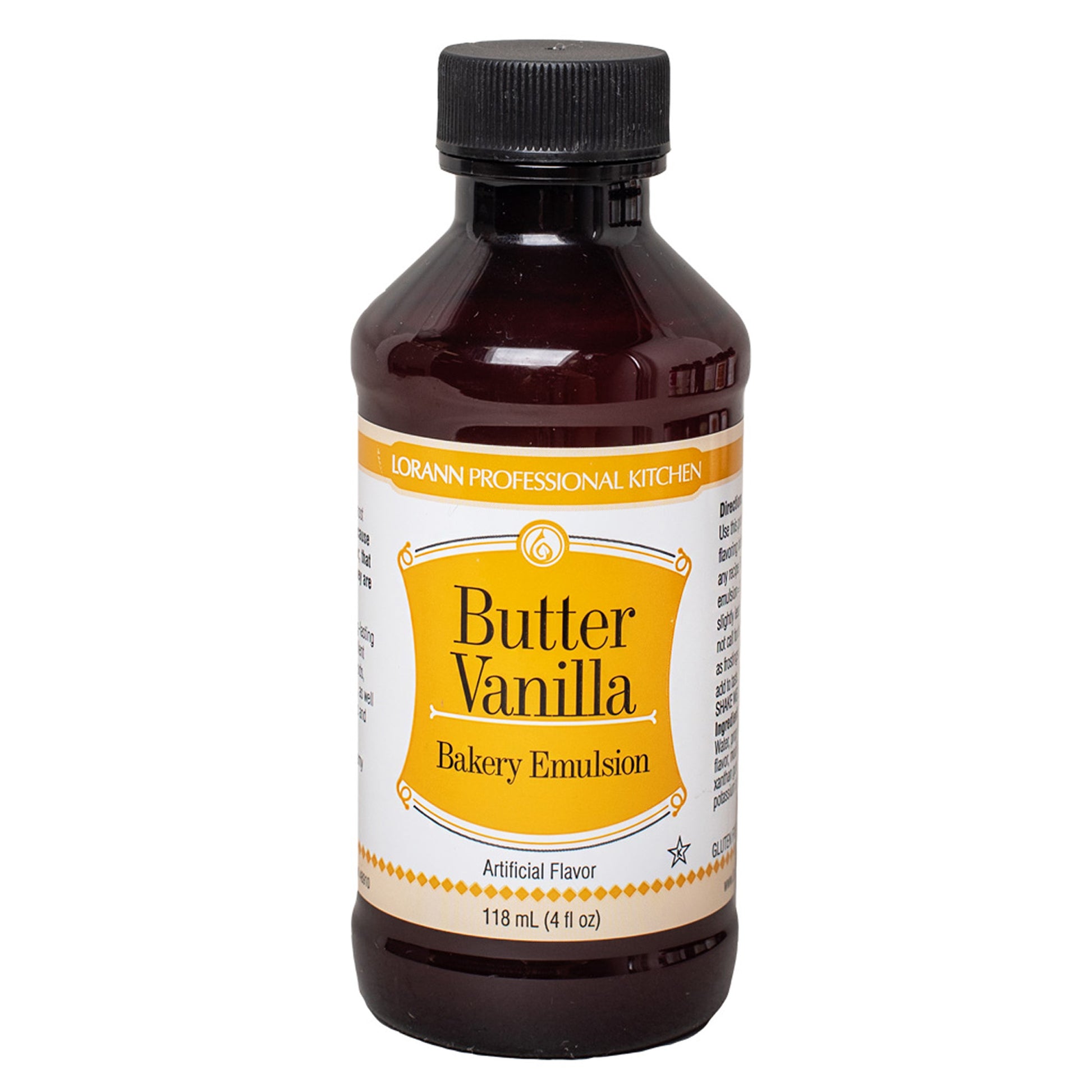 image of 4 ounce bottle of butter vanilla bakery emulsion