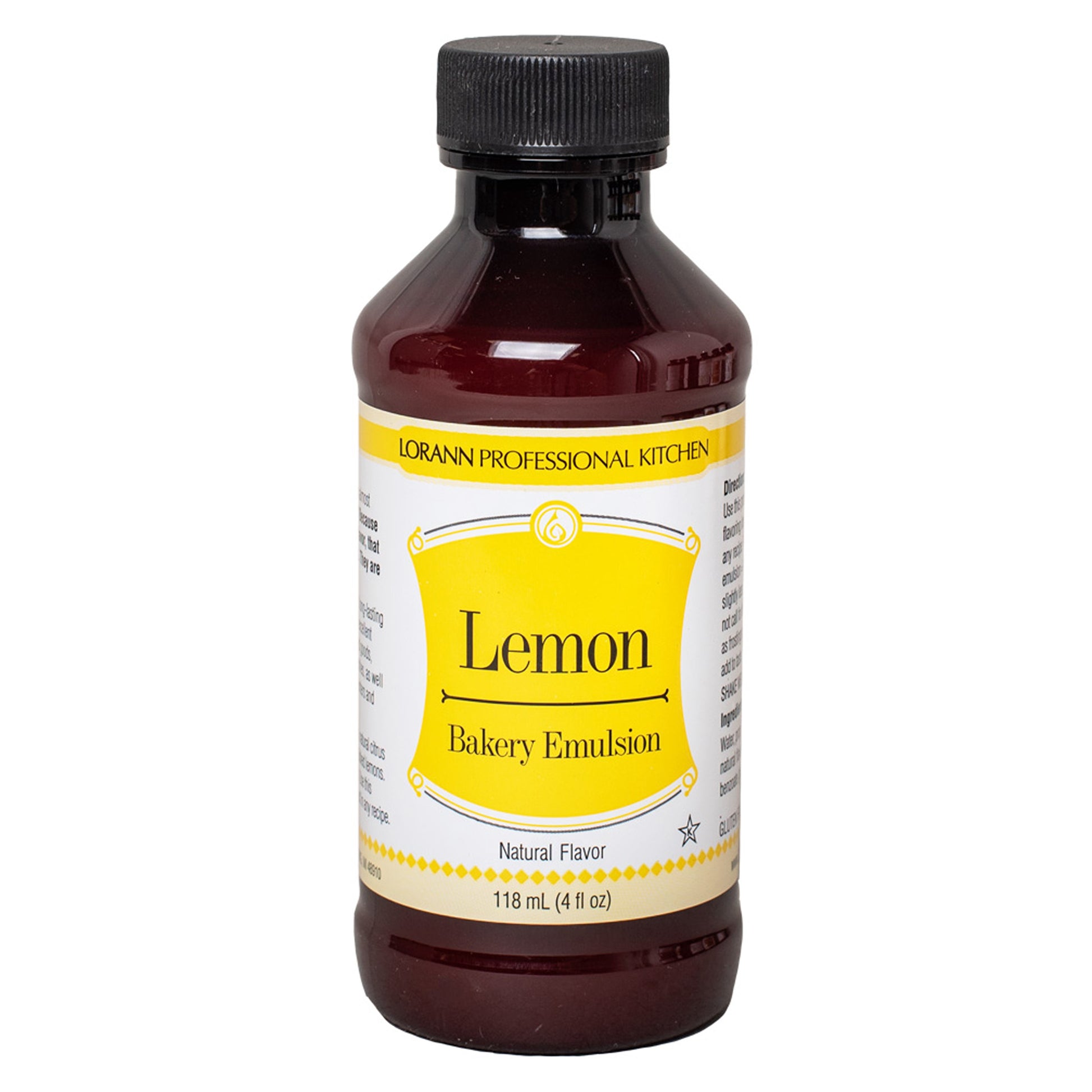 image of 4 ounce bottle of lemon bakery emulsion