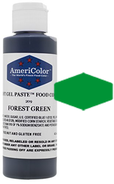 Forest Green, Americolor Soft Gel Paste Food Color, 4.5oz
