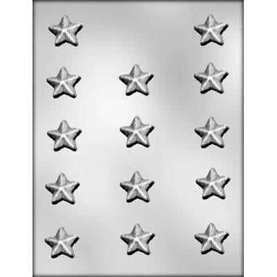 1 1/8 Inch, Star Chocolate Mold (14 Cavities)