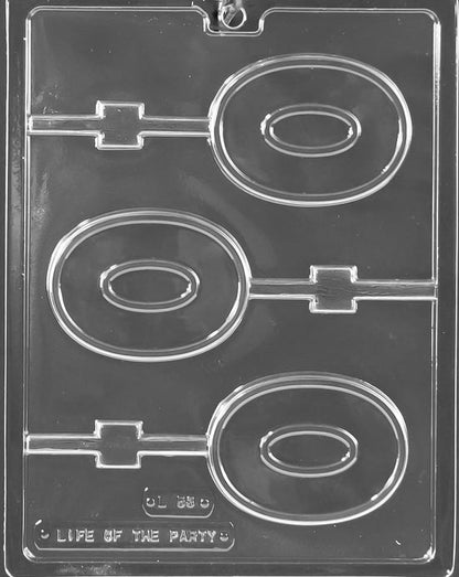 Number 0 Lollipop Chocolate Mold