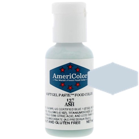 Ash, Americolor Soft Gel Paste Food Color, .75oz