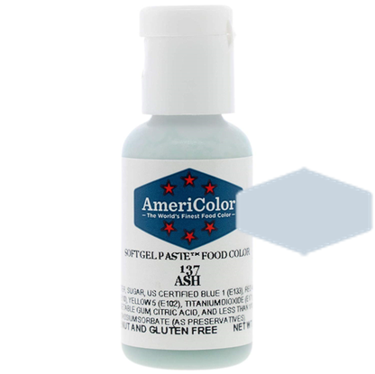 Ash, Americolor Soft Gel Paste Food Color, .75oz
