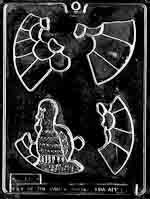 Turkey Puzzle Chocolate Mold
