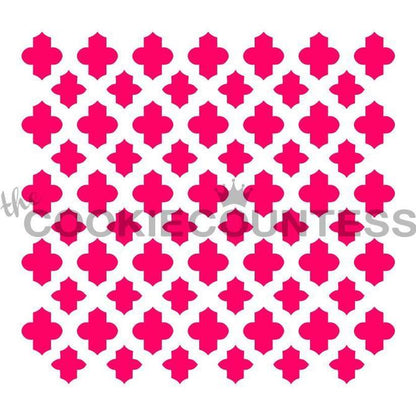 Small Quatrefoil Companion Stencil