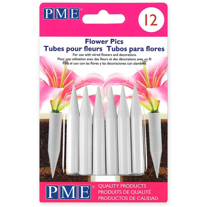 Flower Pic / Tube - Medium - Set of 12