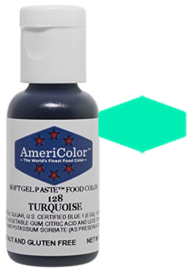 Turquoise, Americolor Soft Gel Paste Food Color, .75oz