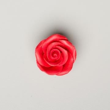 Small Rose, Red 1 1/4" with calyx
