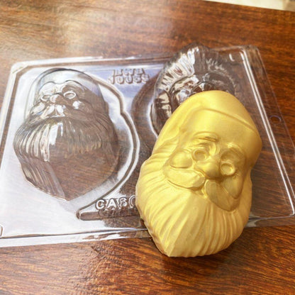 3 Piece, Santa / Papa Noel, Plastic Chocolate Mold