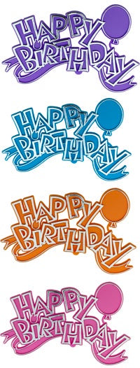 Happy Birthday Balloon Plaque