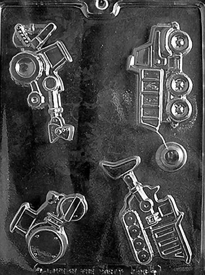 Construction Vehicles Chocolate Mold