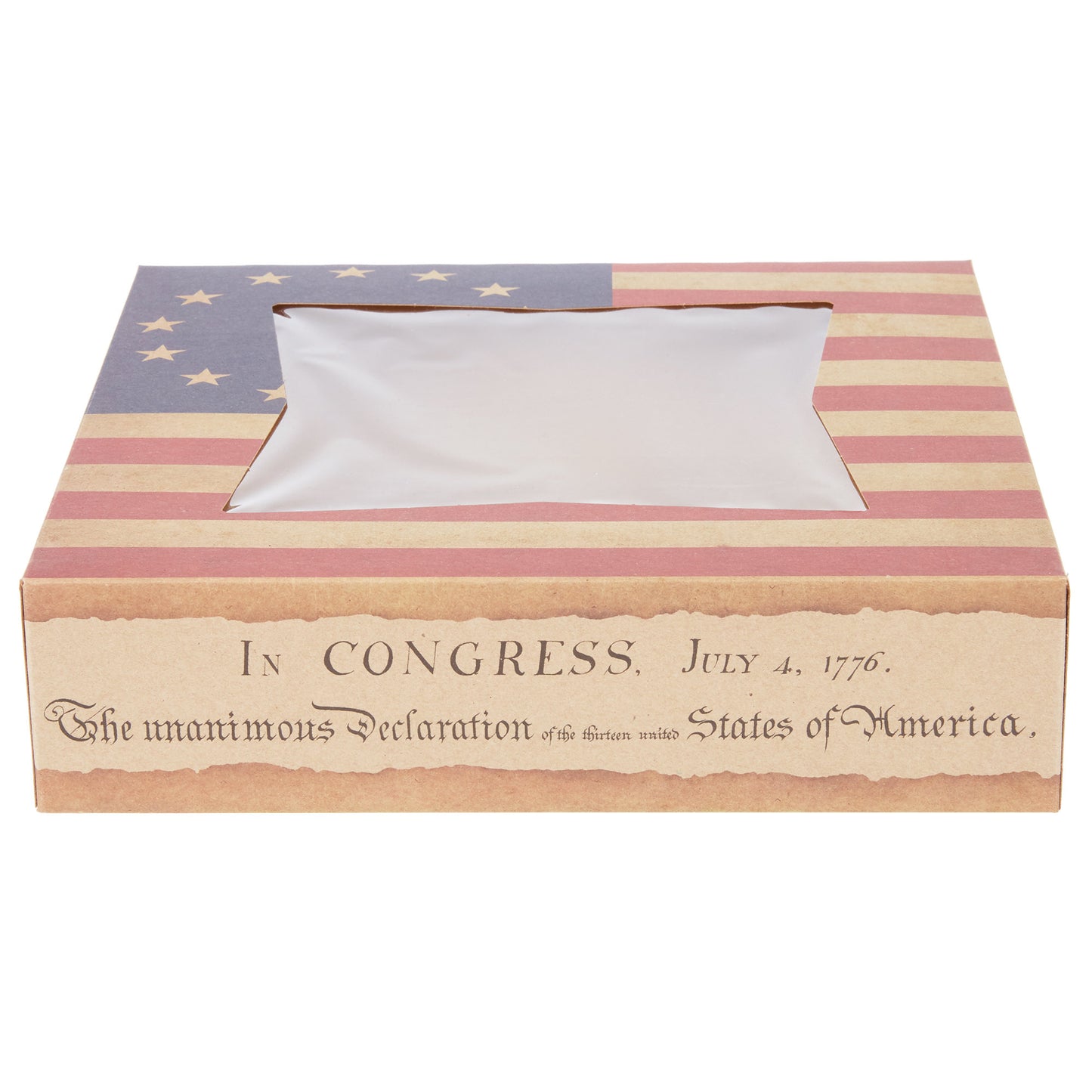 10 Inch Pie Box with American Flag