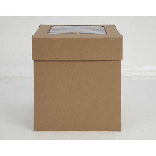 Tall, 2-Piece, 10 Inch Kraft Cake Box - 10x10x12
