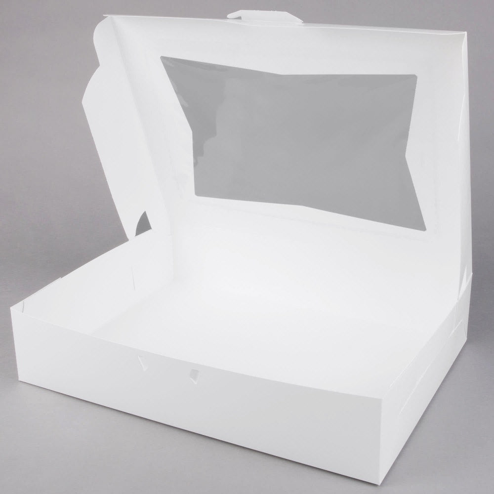 19x14x6.5 Half Sheet Cake Box with Window