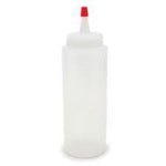 8oz Squeeze Bottle With Red Cap