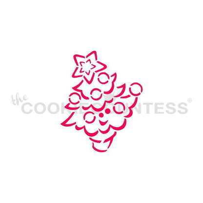 Drawn with Character Cute Christmas Tree - Paint Your Own Stencil