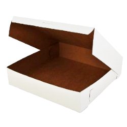 White Pie Box - Flat - 12inch - 12x12x2.75"