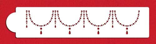 Pearl Necklace Cake Side Stencil