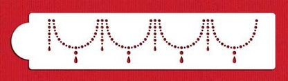 Pearl Necklace Cake Side Stencil