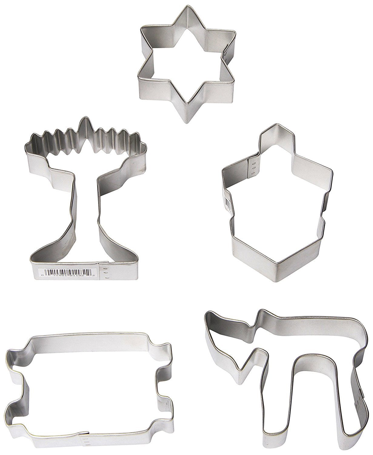 Hanukkah Cookie Cutter Set, 5pc