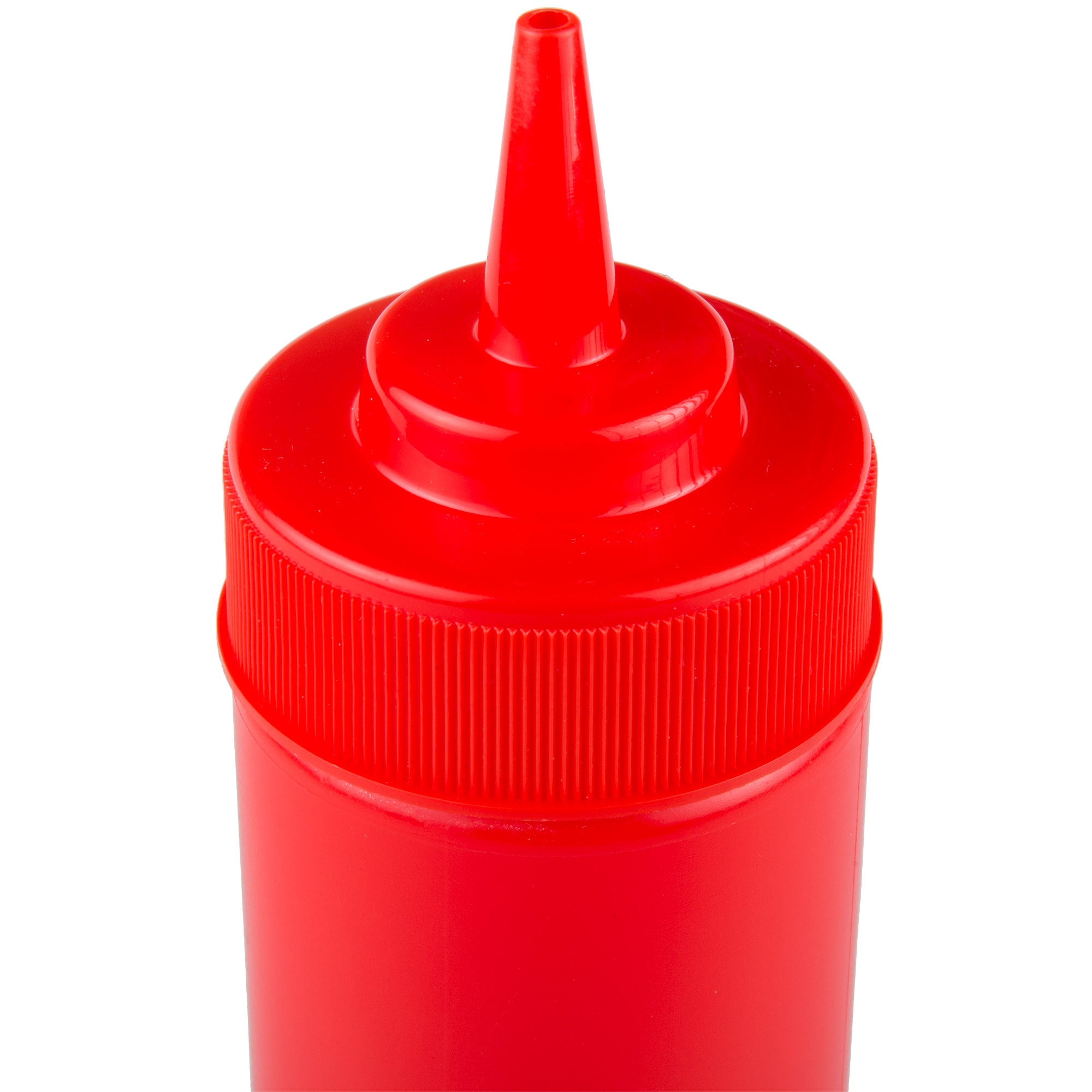 12oz, Wide Mouth Red Squeeze Bottle