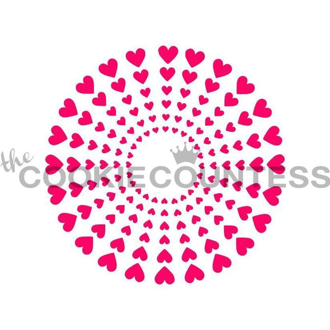 Heart Burst Stencil