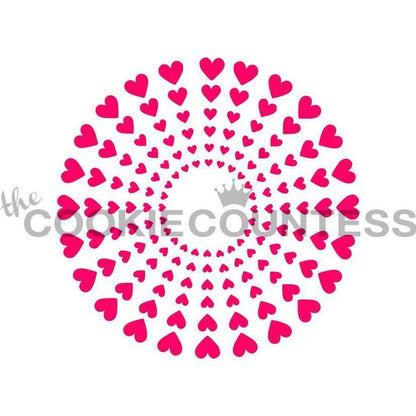 Heart Burst Stencil