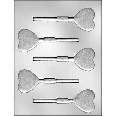 Textured Heart Lollipop Chocolate Mold