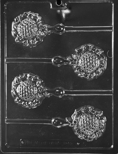 Rattle Lollipop Chocolate Mold