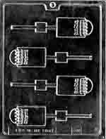 Box Of Crayons Lollipop Chocolate Mold