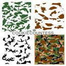 3 Piece Camouflage Stencil Set