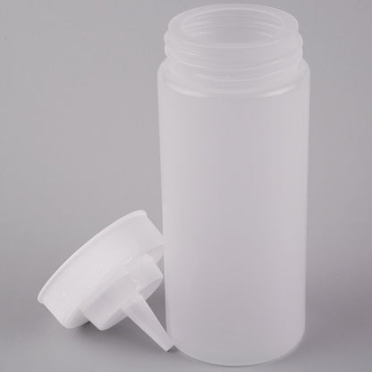 16oz, Wide Mouth Clear Squeeze Bottle