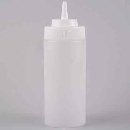 16oz, Wide Mouth Clear Squeeze Bottle