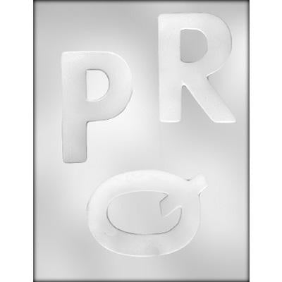 Letter P-Q-R Chocolate Mold
