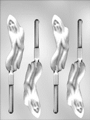 Tall Ghost Lollipop Chocolate Mold