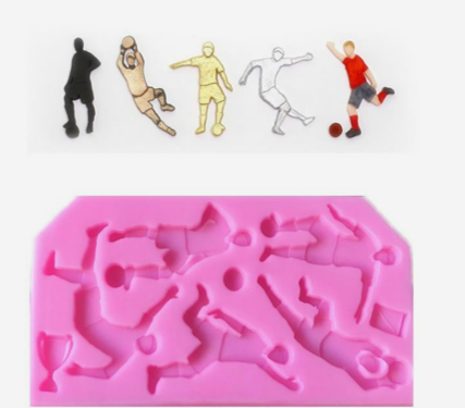 Soccer Player Silicone Mold