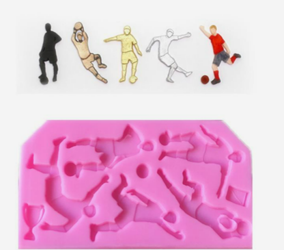 Soccer Player Silicone Mold