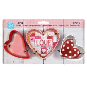 3 Piece Heart Cookie Cutter Set